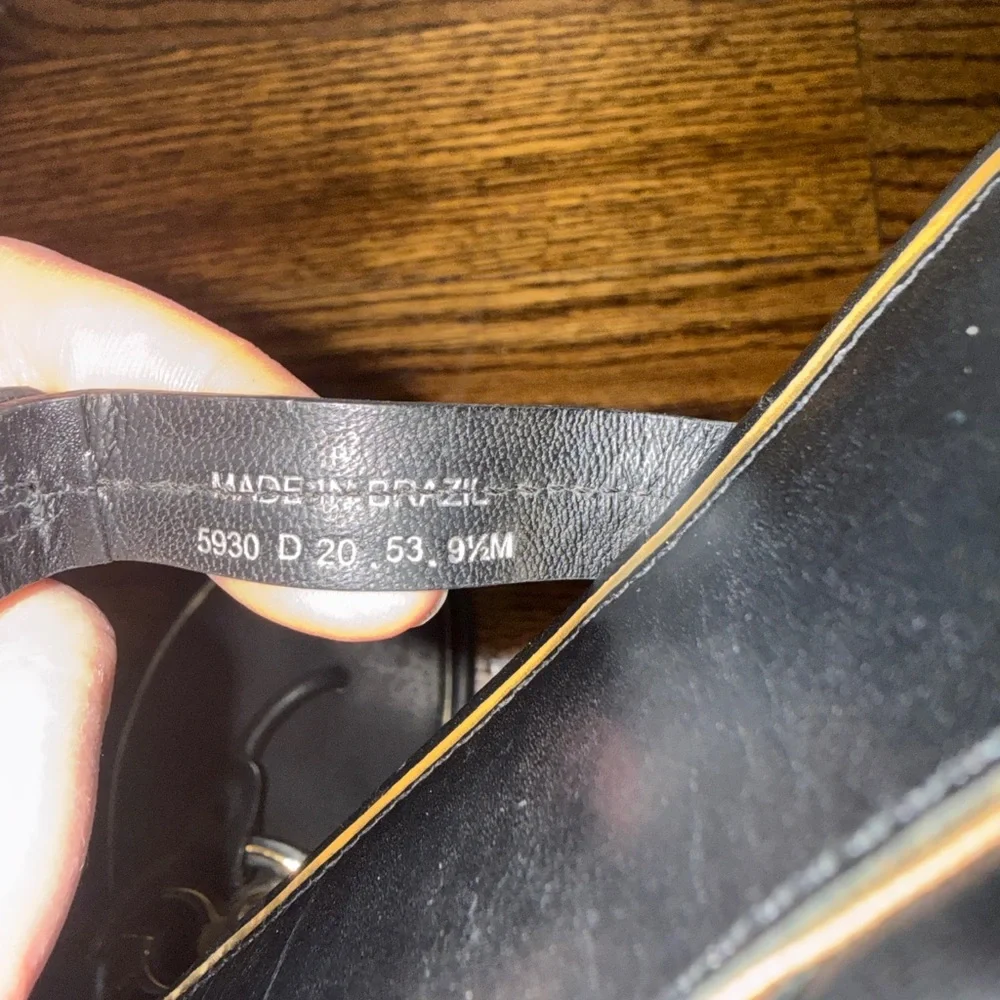 Tory Burch Miller black gold sandal 9.5